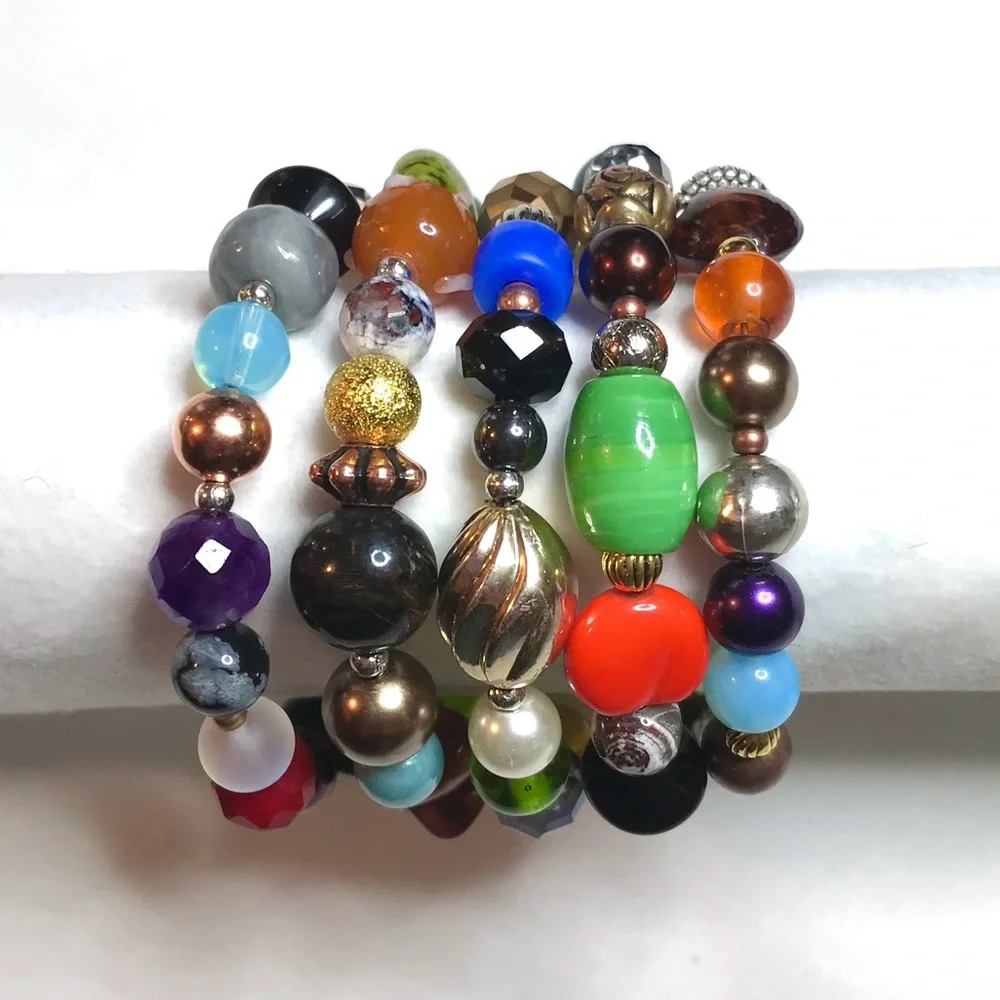 Handmade Bracelet with Vintage & Contemporary Elements (B75-1H) New Without Tags - Picture 6 of 11